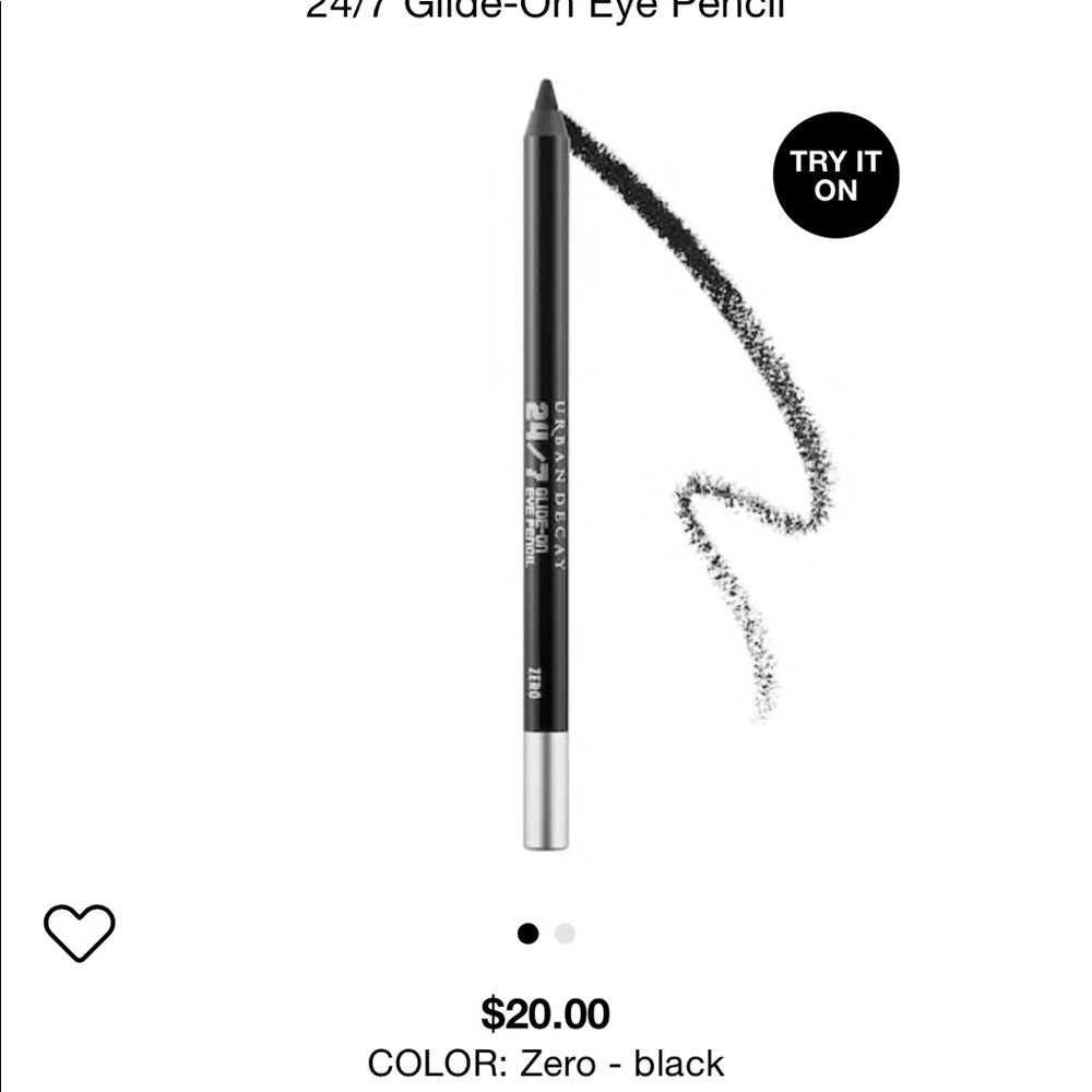 NWOB Urban Decay Waterproof Eyeliner Zero Black